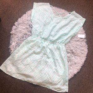 Light bluish green dress